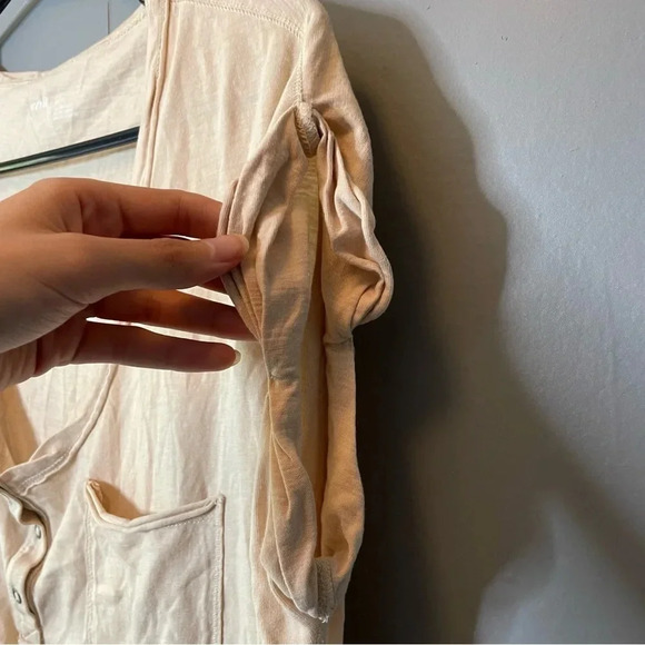 Aerie oversize light peach scoopneck short sleeve T-shirt size extra small - Picture 2 of 7